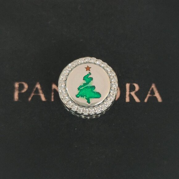 Pandora 2021 Branson Christmas Charm Bead S925 Silver with box - Picture 1 of 6